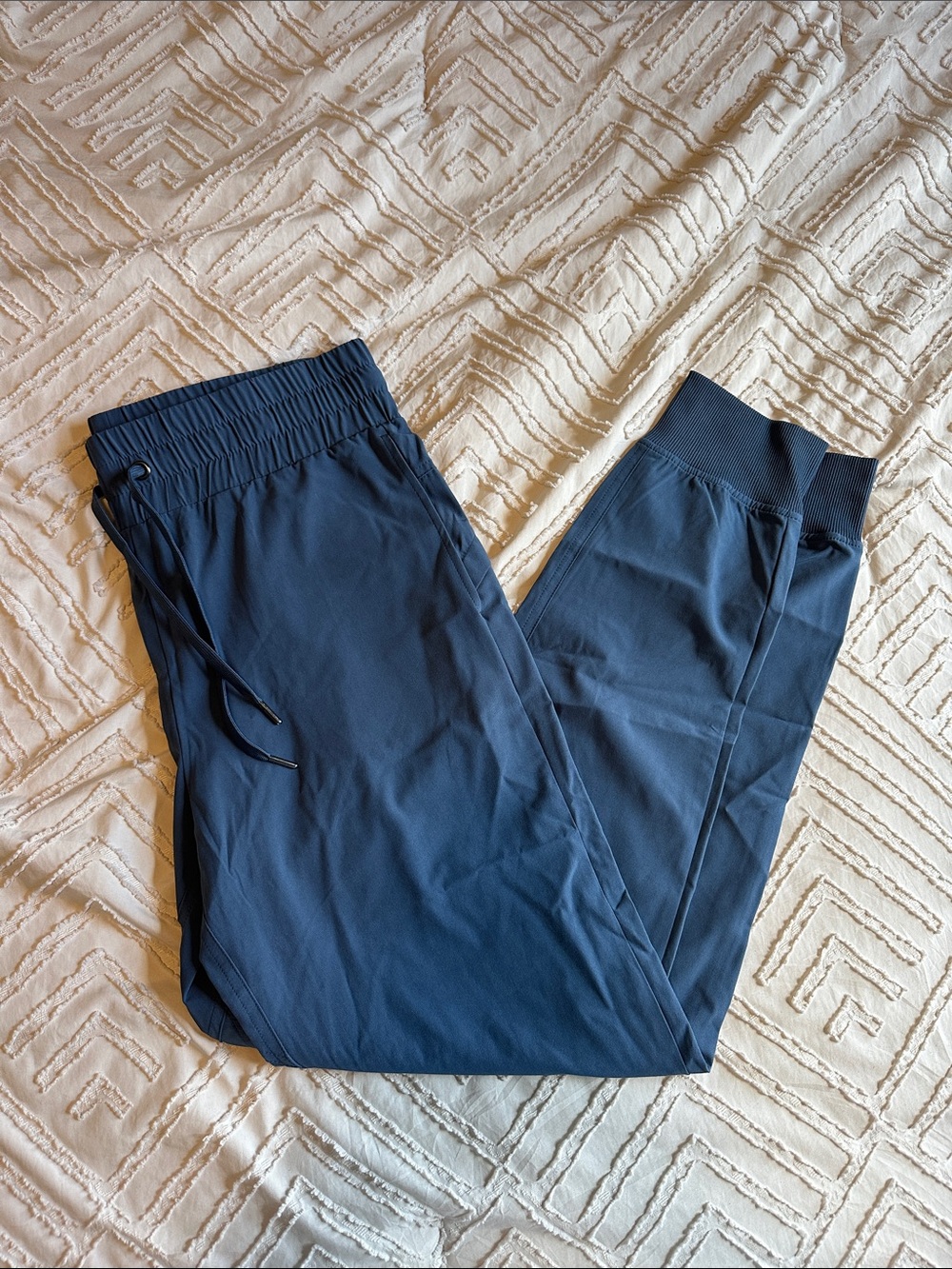 Women’s Navy Jogger Pants - Casual Elastic Waist